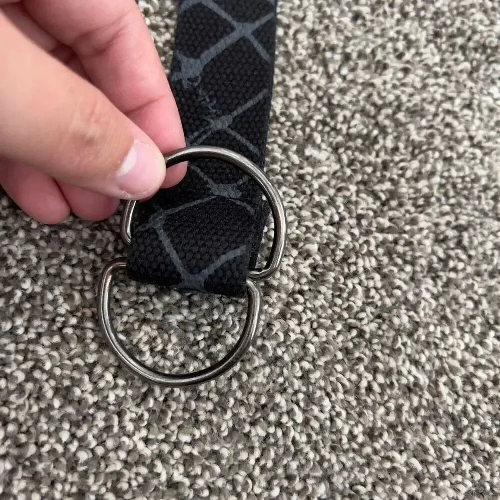 Kohls Black Patterned D-Ring Belt for Boy